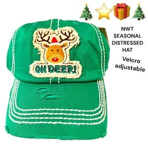 BRAND NEW SEASONAL DISTRESSED BASEBALL CAP VELCRO ADJUSTABLE HUMOROUS WELL MADE